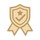 pictogramme du symbole qualité en beige