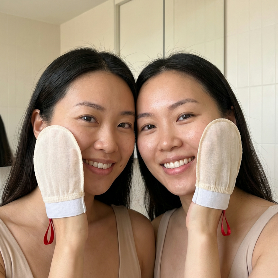 Gant Exfoliant en Soie - Visage