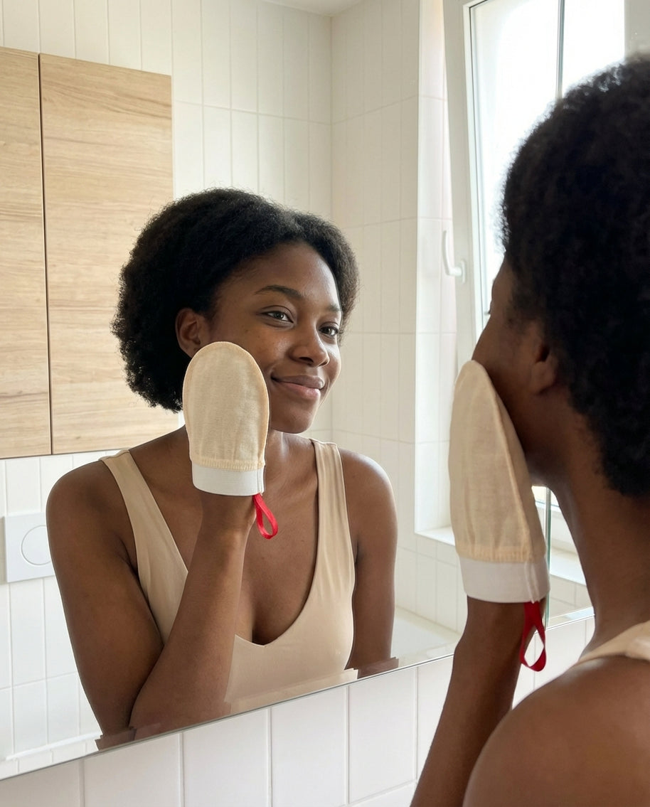 Gant Exfoliant en Soie - Visage