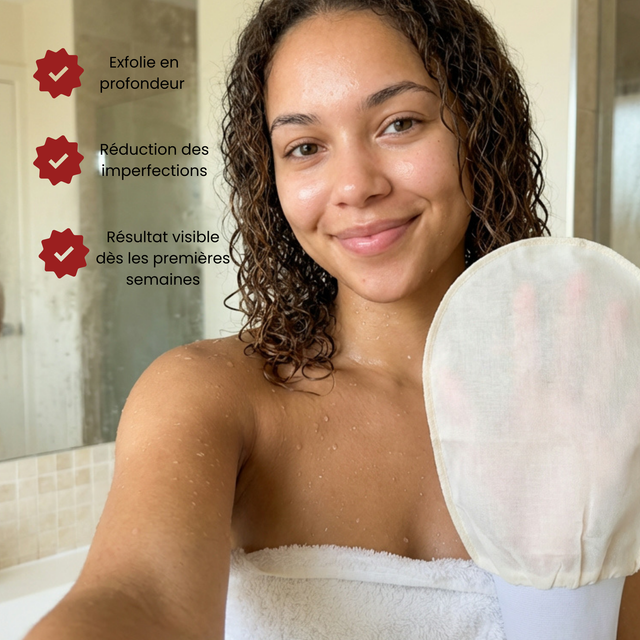 Gant Exfoliant en Soie -Corps